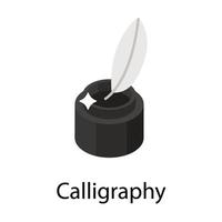 Trendy Calligraphy Concepts vector