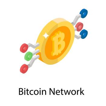 Bitcoin Network Concepts vector