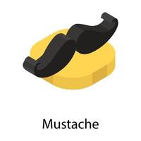 Trendy Mustache Concepts vector