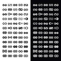 set of infinity design - business logo design