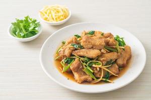 Stir Fried Fish with Chinese Celery