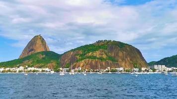 Sugarloaf mountain Pao de Acucar panorama Rio de Janeiro Brazil. video