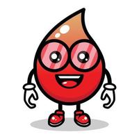 Blood mascot design vector