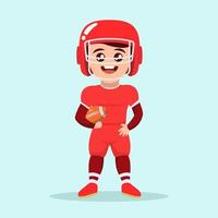 Cute rugby player vector