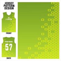 plantilla de patrón abstracto vectorial de diseño de jersey que se muestra en la parte delantera y trasera para equipos de fútbol, baloncesto, ciclismo, béisbol, voleibol, carreras, etc. vector