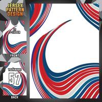 jersey design vector abstract pattern template display front and back for football teams, basketball, cycling, baseball, volleyball, racing, etc.