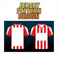 plantilla de patrón abstracto vectorial de diseño de jersey que se muestra en la parte delantera y trasera para equipos de fútbol, baloncesto, ciclismo, béisbol, voleibol, carreras, etc. vector