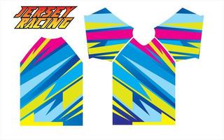 colorful racing jersey design patterns for printing and sublime vector