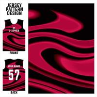 plantilla de patrón abstracto vectorial de diseño de jersey que se muestra en la parte delantera y trasera para equipos de fútbol, baloncesto, ciclismo, béisbol, voleibol, carreras, etc. vector