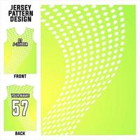 plantilla de patrón abstracto vectorial de diseño de jersey que se muestra en la parte delantera y trasera para equipos de fútbol, baloncesto, ciclismo, béisbol, voleibol, carreras, etc. vector