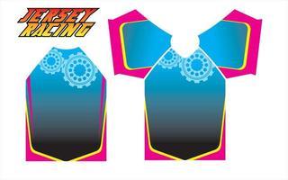 colorful racing jersey design patterns for printing and sublime vector