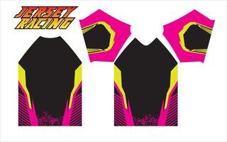 colorful racing jersey design patterns for printing and sublime vector