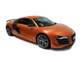 Fast luxury sporty red and orange car photo