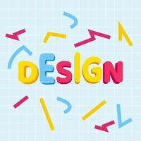 beautiful writing design vector