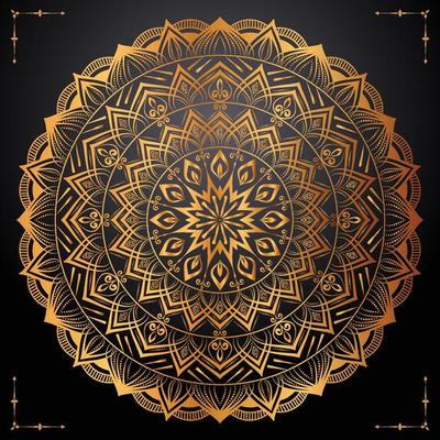 Luxury Gold Mandala Background Ethnic Style For Islamic Festivals And Invitation Card