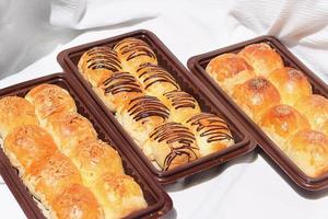 Bolen Pisang or Banana Wrapped with Puff Pastry, Typically Food from Bandung. Popular as Bolen Bandung photo