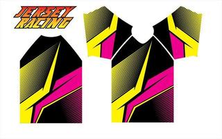 colorful racing jersey design patterns for printing and sublime vector