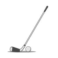 icono de golf. palos de golf o palos con pelota. ilustración vectorial vector