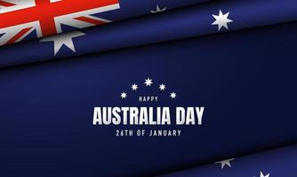 Australia Day Background Design. Vector Illustration.