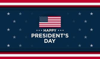 President's Day Background Design. Vector Illustration.