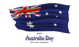 Australia Day Background Design. Vector Illustration.