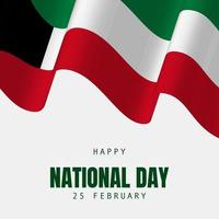fondo del día nacional de kuwait. ilustración vectorial vector