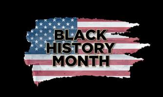 Black History Month Background Design. Vector Illustration.