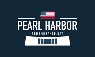 Pearl Harbor Remembrance Day Background. vector