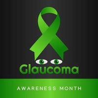 Glaucoma Awareness Month Vector Illustration.
