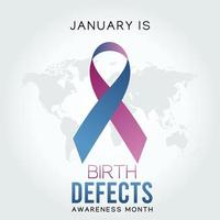 Birth Defects Awareness Month Vector Illustration. Suitable for greeting card poster and banner.