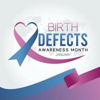 Birth Defects Awareness Month Vector Illustration. Suitable for greeting card poster and banner.