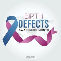 Birth Defects Awareness Month Vector Illustration. Suitable for greeting card poster and banner.