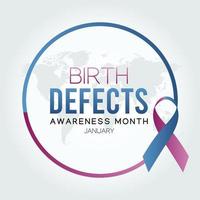 Birth Defects Awareness Month Vector Illustration. Suitable for greeting card poster and banner.