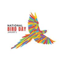 National Bird Day Vector Design Illustration.