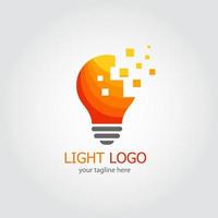 Light logo design vector. Suitable for your business logo vector