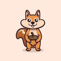 Cute squirrel mascot