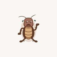 cucaracha lindo insecto vector