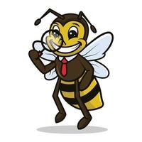 Premium Bee mascot design vector