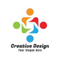 People Unity Diversity Logo. logo with modern concept. design vector Illustration.