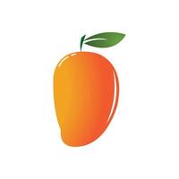 Diseño de ilustración de icono de vector de fruta de mango