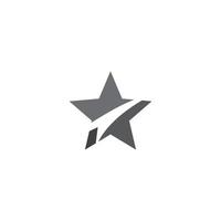 estrella logo icono vector plantilla