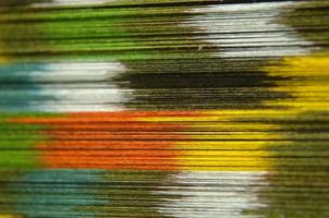 subtle silk weaving thread and yarn closeup photo