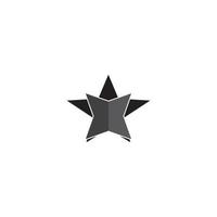 estrella logo icono vector plantilla