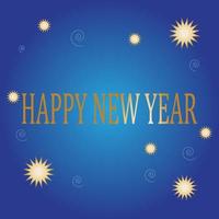 Happy new year design template vector