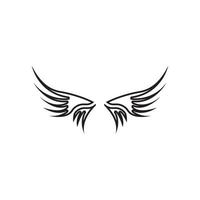 Wing illustration logo vector design