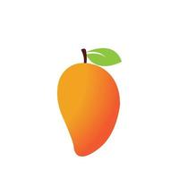 Diseño de ilustración de icono de vector de fruta de mango