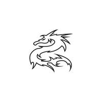 Ilustración de icono de vector de dragón