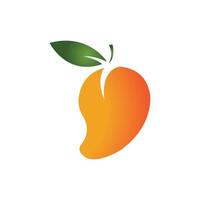 Diseño de ilustración de icono de vector de fruta de mango