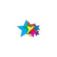 estrella logo icono vector plantilla