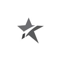 estrella logo icono vector plantilla